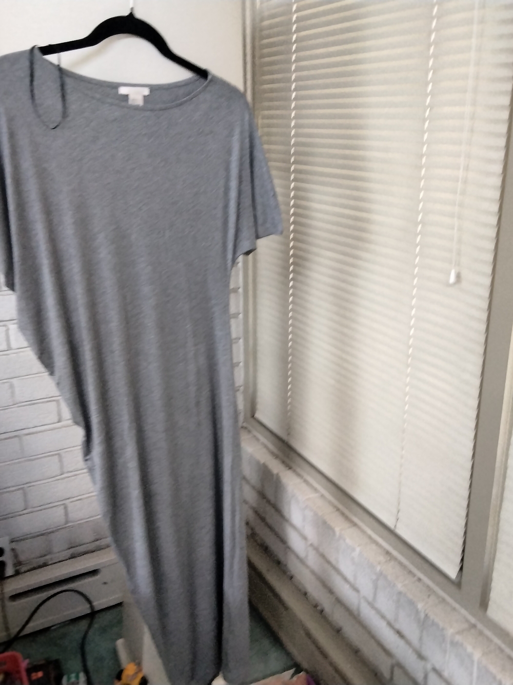 H&M Heather Gray Crewneck Maxi Dress
